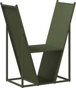 vidaXL Regál na krbové drevo, 69,5x35x81 cm, za studena lisovaná oceľ