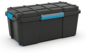 Úložný box z recyklovaného plastu s vekom, Scuba L - 74 l, 35x78x39,5 cm