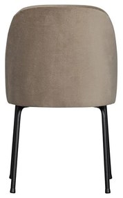 Béžové zamatové jedálenské stoličky v súprave 2 ks Vogue – WOOOD