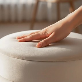 Taburetka LUNA krémová