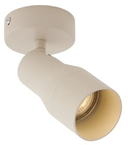 Moderné stropné bodové svetlo béžové GU10 50 mm okrúhle - Stanley