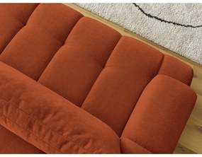 Rozkladacia/s úložným priestorom pohovka v tehlovej farbe 251 cm Fuji – Bobochic Paris