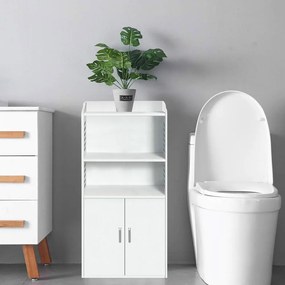 Malá kúpeľňová skrinka, biela