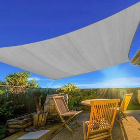 Bestent Záhradná slnečná clona 5x5m šedá 180g/m2
