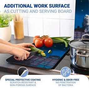 Kryty na sporák v súprave 2 ks z tvrdeného skla 30x52 cm - Maximex