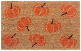 Hanse Home, Rohožka Halloween oranžové tekvice 105677 – na von aj na doma, 45x75, oranžová, chodba / predsieň