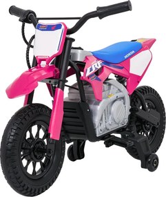 Elektrická motorka HONDA CFR450R ružová