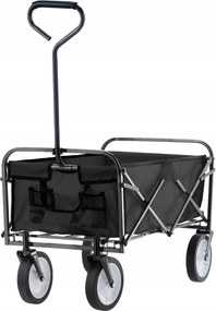 CH Čierny skladací záhradný vozík Loca