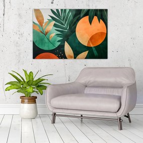 Obraz - Geometrické prírodné motívy (90x60 cm)