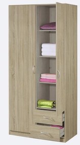 Šatníková skriňa Case, 91 cm, dub sonoma