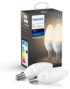 Philips 8718699671273 Hue Bluetooth 2x žiarovka LED E14 2x5,5W, 2x470lm, 2700K, biela