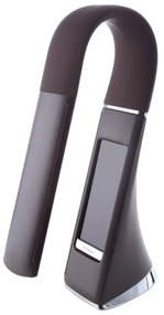 LED Stmievateľná stolná lampa s displejom GALA LED/6W/230V hnedá