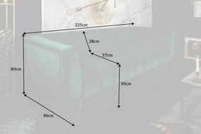 Sofa Noblesse 225 cm smaragd zelená »