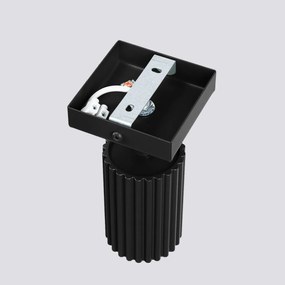 Bodové svietidlo Karbon, 1x čierne kovové tienidlo, (možnosť polohovania)