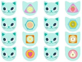 Čajová súprava - mačky