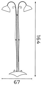 Stojaca lampa ANTICA 2xE27/60W/230V