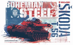 Ilustrácia World of Tanks - Bohemian Steel, WOT