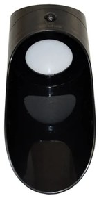 LED Solárne nástenné svietidlo so senzorom PALESA LED/1W/3,7V IP65 1800 mAh čierna