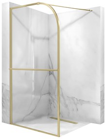 Rea Sky, Walk-in sprchová zástena 120x200 cm, zlatá matná, KPL-K4331