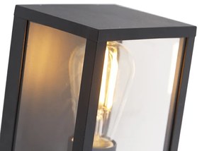 Priemyselná nástenná lampa čierna 38 cm 2-žiarovka IP44 - Charlois