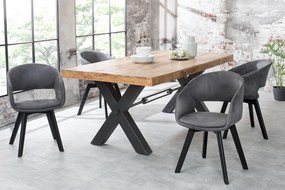 Stolička Nordic Star starožitná šedá