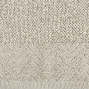Dekorstudio Uterák LOREN so zamatovým okrajom - svetlobéžový Rozmer uteráku: 30x50cm