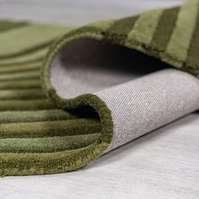 Zelený ručne tkaný vlnený koberec 150x240 cm Conway Retro – Flair Rugs