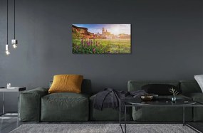 Sklenený obraz Nemecko Sunrise River 100x50 cm