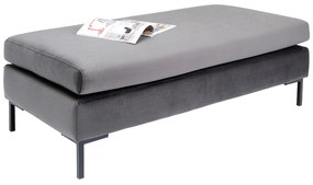 Gianni Velvet taburetka sivo-čierna