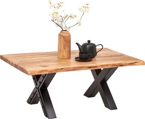 XXXLutz KONFERENČNÝ STOLÍK, prírodná farba, čierna, drevo, kov, 115/70/45 cm Ambia Home - Stolíky do obývačky - 001630015003