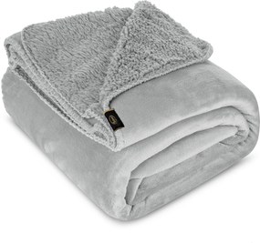 DEKA TEDY 170X210 CM STRIEBORNÁ