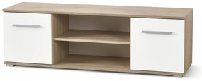 Televízny stolík LINA - dub sonoma / biely