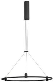 LED luster na lanku Dion 1 čierne