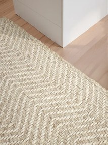 Koberec Elle Decoration Majoli Herringbone naturálny / biely