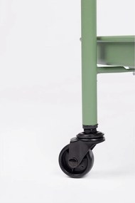 Oceľový servírovací stolík na kolieskach ø 44,5 cm Austin – Yes Everyday