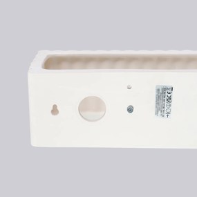 Nástenné svietidlo Rigata, 1x biele keramické tienidlo