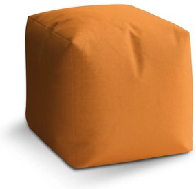 Taburet Cube mandarínková, oranžová