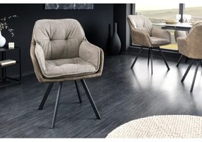 Stolička 41662 Lounger Vintage Taupe - otočná  - Komfort-nábytok