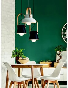 Zambelis 18192 - Luster na lanku 1xE27/40W/230V čierna