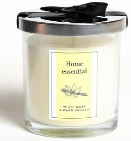 Vonná sviečka White Musk&Warm Vanilla 8x9 cm