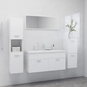 Súprava kúpeľňového nábytku biela drevotrieska 3071387