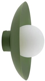 Nástenné svietidlo SLATE 1xG9/8W/230V pr. 28 cm zelená