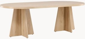 Oválny jedálenský stôl v drevenom vzhľade Bootcut, 230 x 115 cm