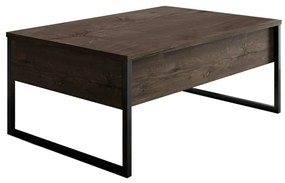 Konferenčný stolík Luxe Walnut and Black