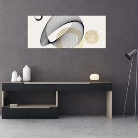 Obraz - Geometrické tvary N⁰3 (120x50 cm)