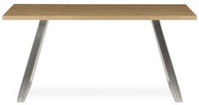 Jedálenský stôl Silver 160 x 90 cm, dub