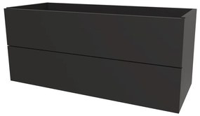 Mereo Aira, kúpeľňová skrinka 121 cm, Multidecor, Čierna Supermat, MER-CN793SCIPM