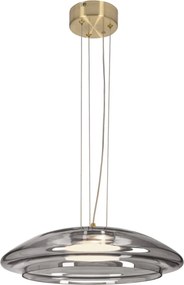Závesná lampa nad stôl dymové sklo Ombre 42 cm