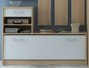 Predsieňová stena Vincent, dub sonoma/biela