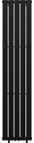 Mexen Boston, vykurovacie teleso 1800 x 376 mm, 740 W, čierna, W213-1800-376-01-70